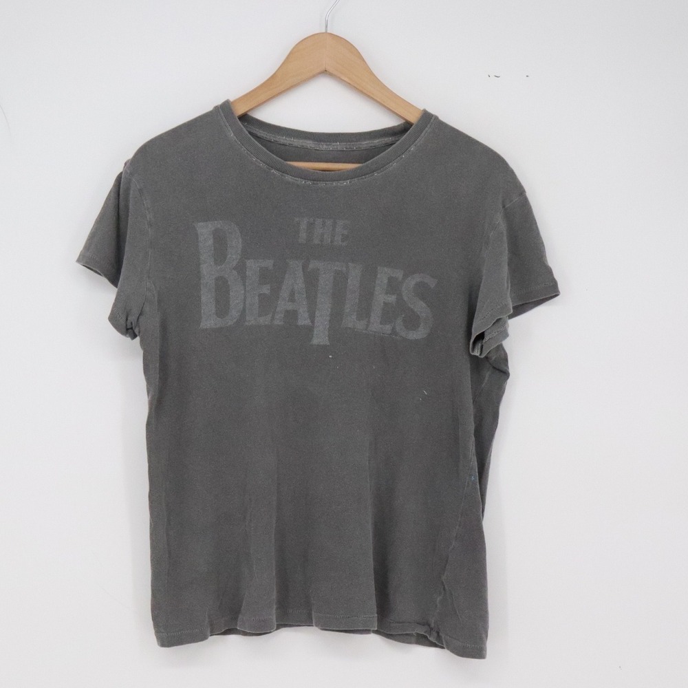 Junk Food T-Shirt Womens XS Lucky Brand The Beatles Sgt Pepper Gray Band Exc